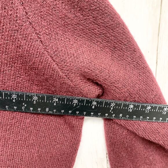 Liz Claiborne Woman 2X Sweater Burgundy Knit Black Floral Crew Neck Acrylic - Picture 5 of 6